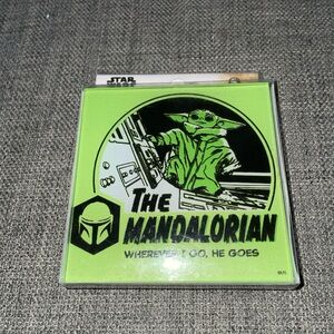 STAR WARS | Mandalorian Disney Collectible 4×4 Glass Coasters 4Pk | NEW in Box
